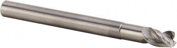 Kennametal 3755915 Corner Radius End Mill: 1/2" Dia, 5/8" LOC, 0.12" Radius, 3 Flutes, Solid Carbide Image