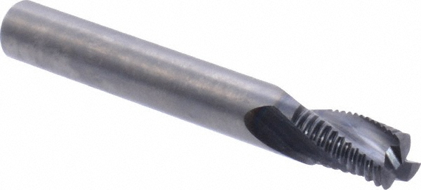 Kennametal 4048689 Corner Chamfer End Mill: 0.25" Dia, 0.375" LOC, 3 Flute, 0.0118" Chamfer Width, Solid Carbide Image