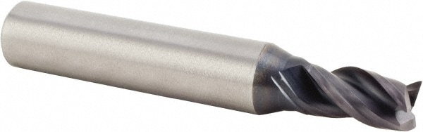 Kennametal 4169516 Square End Mill: 1/4 Dia, 21/64 LOC, 1/4 Shank Dia, 1-1/2 OAL, 3 Flutes, Solid Carbide Image