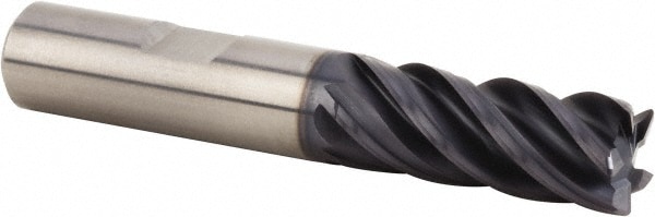 Kennametal 3580772 Corner Radius End Mill: 1/2" Dia, 1-1/4" LOC, 0.12" Radius, 5 Flutes, Solid Carbide Image