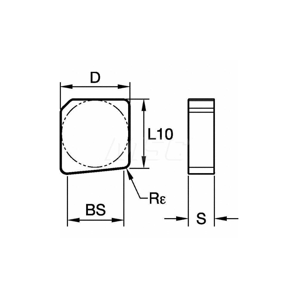 Kennametal XNXF43ZNENW KY3500 Ceramic Milling Insert 46884821 MSC