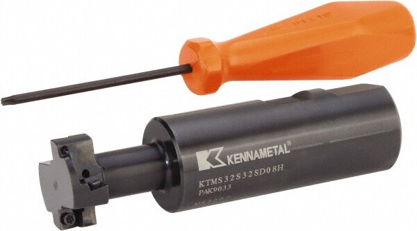 1.2598" Cut Diam, 0.5512" Cut Width, 1.2598" Shank Diam, Indexable T-Slot Cutter