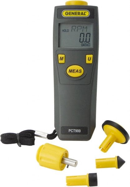 Tachometers; Type: Rotary Adapter; Tachometer Type: Rotary Adapter; Minimum  Measurement (RPM): 6.00; 6.00 RPM; Maximum Measurement (RPM): 99999.00 