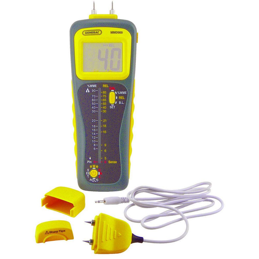 32 to 122°F Operating Temp, Moisture Meter