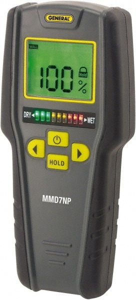 32 to 104°F Operating Temp, Moisture Meter
