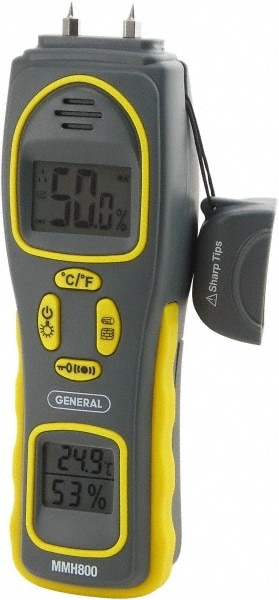 32 to 140°F Operating Temp, Moisture Meter