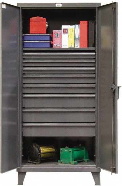 1 Shelf 8 Bin Locking Storage Cabinet 46920617 Msc Tap To Expand
