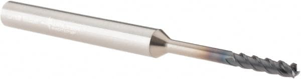 Walter-Prototyp 6579305 Square End Mill: 1/8 Dia, 1/2 LOC, 1/4 Shank Dia, 3 OAL, 4 Flutes, Solid Carbide 