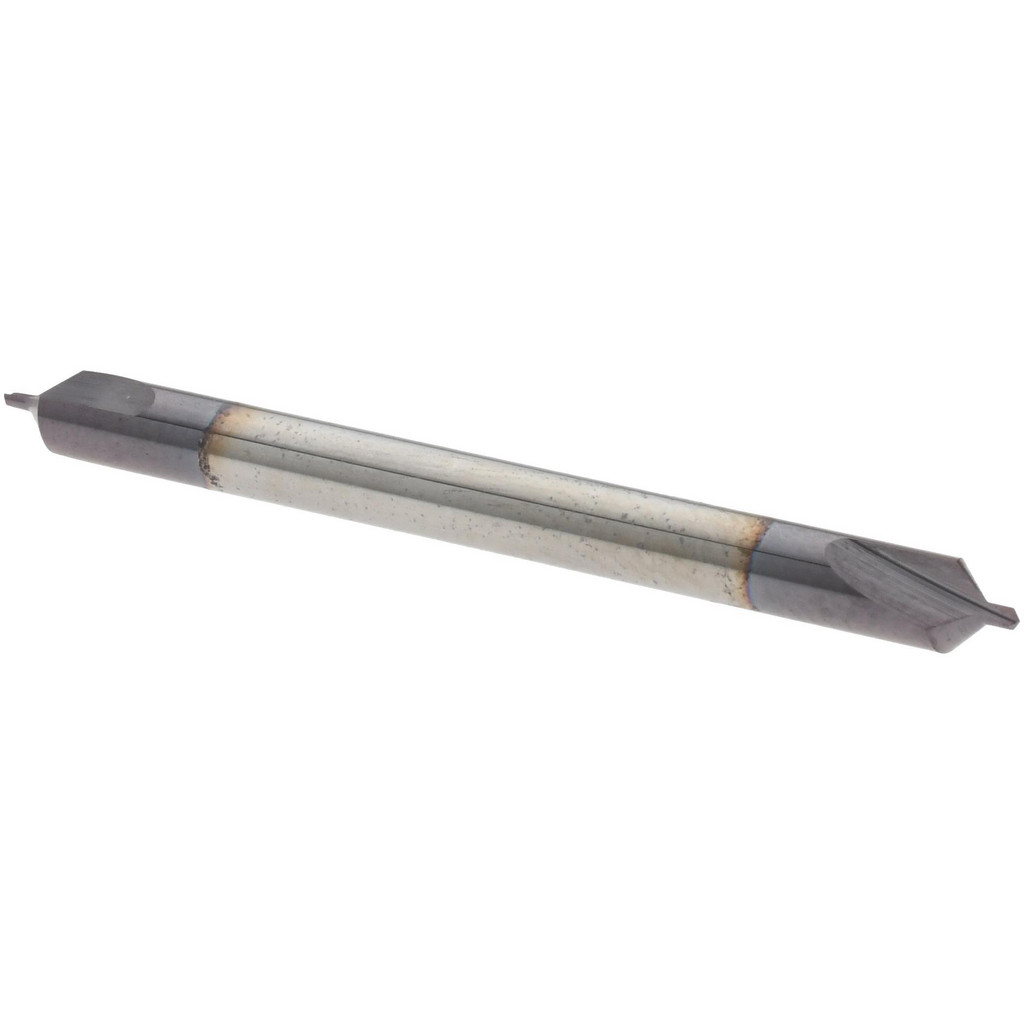 Harvey Tool Combination Drill & Countersink: #0, 1/8" Body Dia, 118 deg, Solid Carbide - AlTiN Finish, 1/32" Point Dia, 1/32" Point Length, 1-1/2"