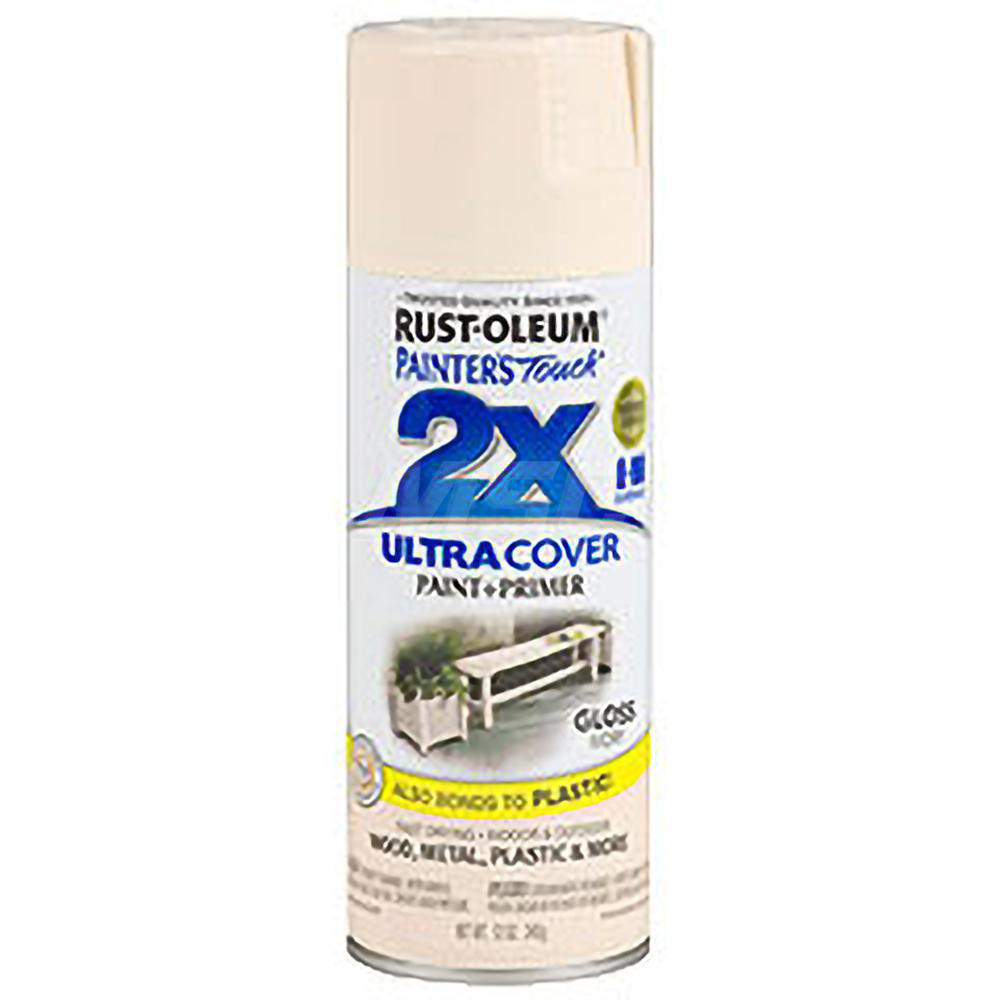 RustOleum Ivory, Gloss, Enamel Spray Paint 46976031 MSC