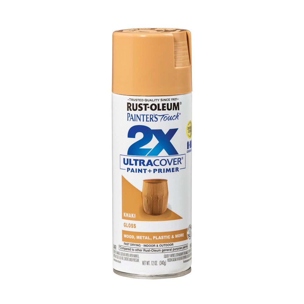 RustOleum Khaki (Color), Gloss, Enamel Spray Paint 46976049 MSC