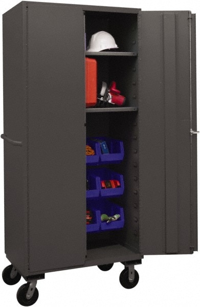 Durham 2 Shelf 12 Bin Mobile Storage Cabinet 46991550 Msc