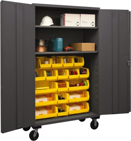 Durham 2 Shelf 18 Bin Mobile Storage Cabinet 46991576 Msc