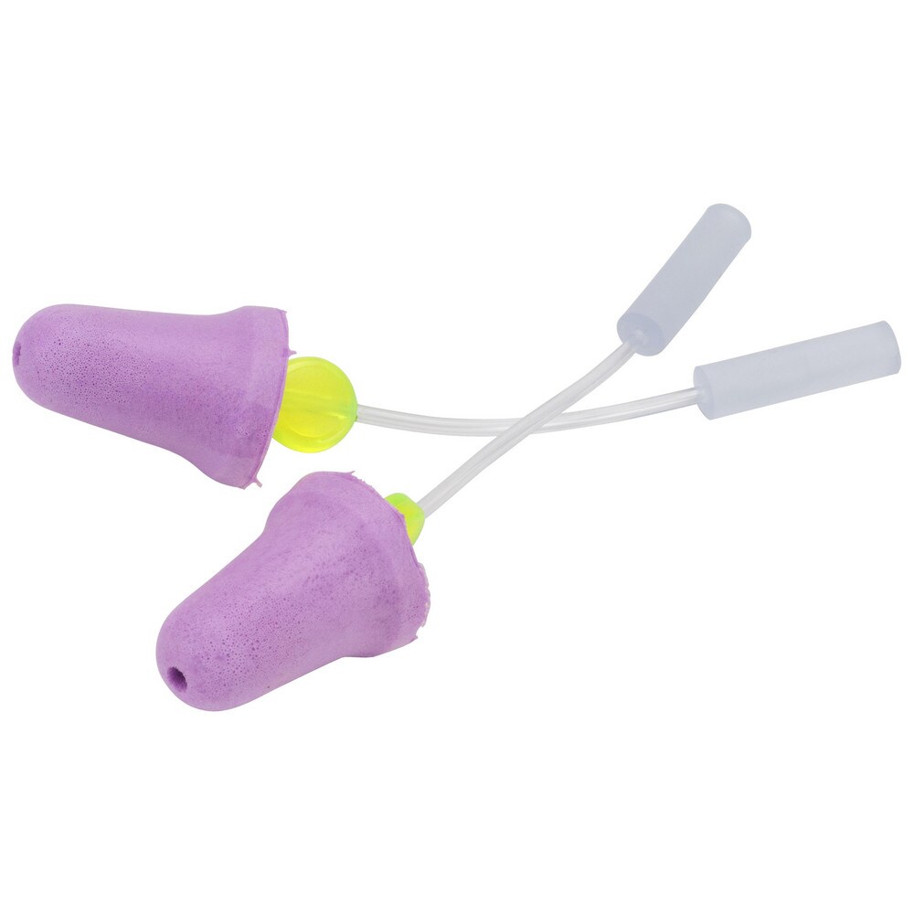 Earplugs; Disposable Or Reusable Plug: Reusable ; Attachment Style: Corded ; Plug Shape: Bell ; Noise Reduction Rating (dB): 29 ; Plug Color: Purple ; Plug Material: Foam