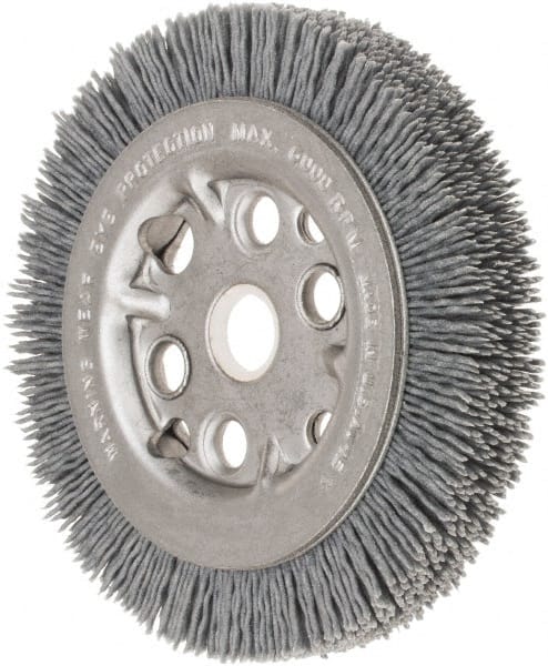 Weiler 20314 Wheel Brush: 4-1/4" Wheel Dia, Crimped 