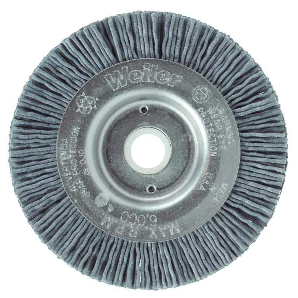 Weiler 31084 Wheel Brush: 3" Wheel Dia, Crimped 