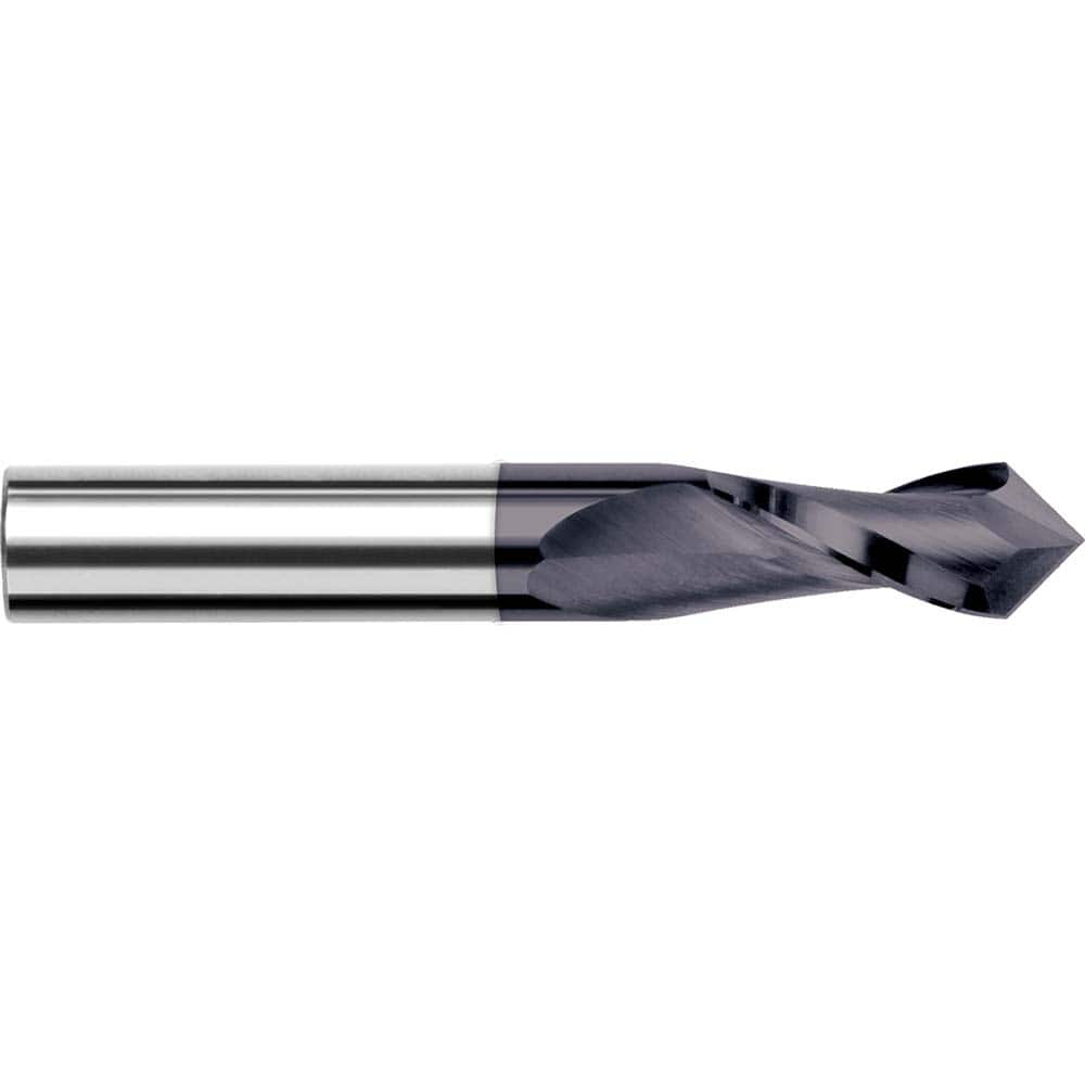 Harvey Tool 949432-C3 Drill Mill: 1/2" Dia, 1" LOC, 2 Flutes, 82 ° Point, Solid Carbide 