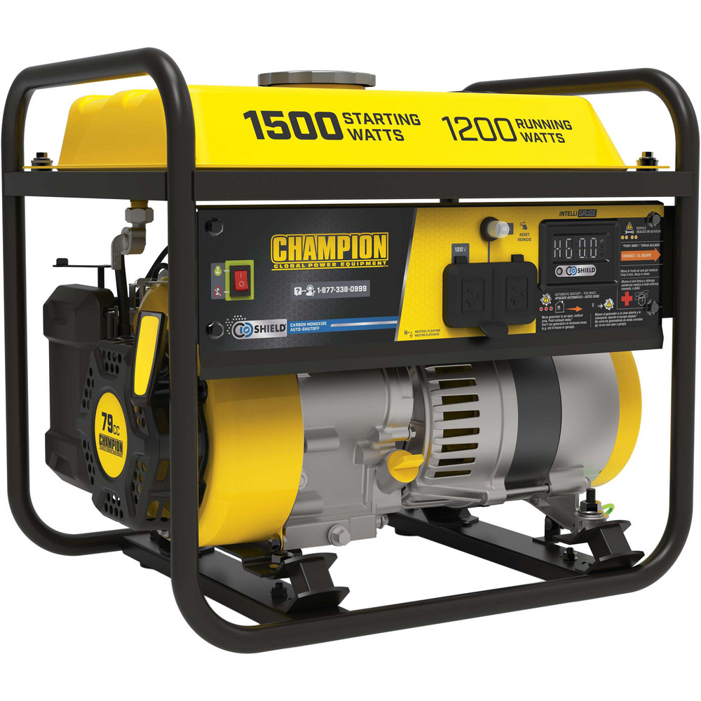 Portable Power Generators: Fuel Type: Gasoline; Starting Method: Recoil; Running Watts: 1.2; Wattage (kW): 1.2