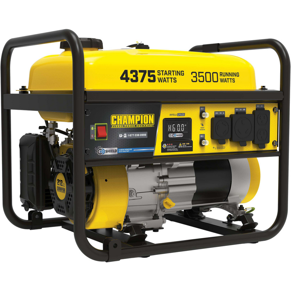 Portable Power Generators: Fuel Type: Gasoline; Starting Method: Recoil; Running Watts: 3.5; Wattage (kW): 3.5