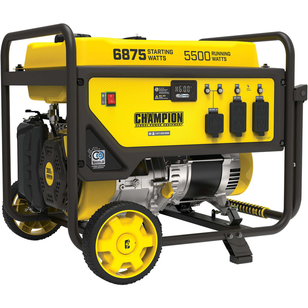 Portable Power Generators: Fuel Type: Gasoline; Starting Method: Recoil; Running Watts: 5.5; Wattage (kW): 5.5