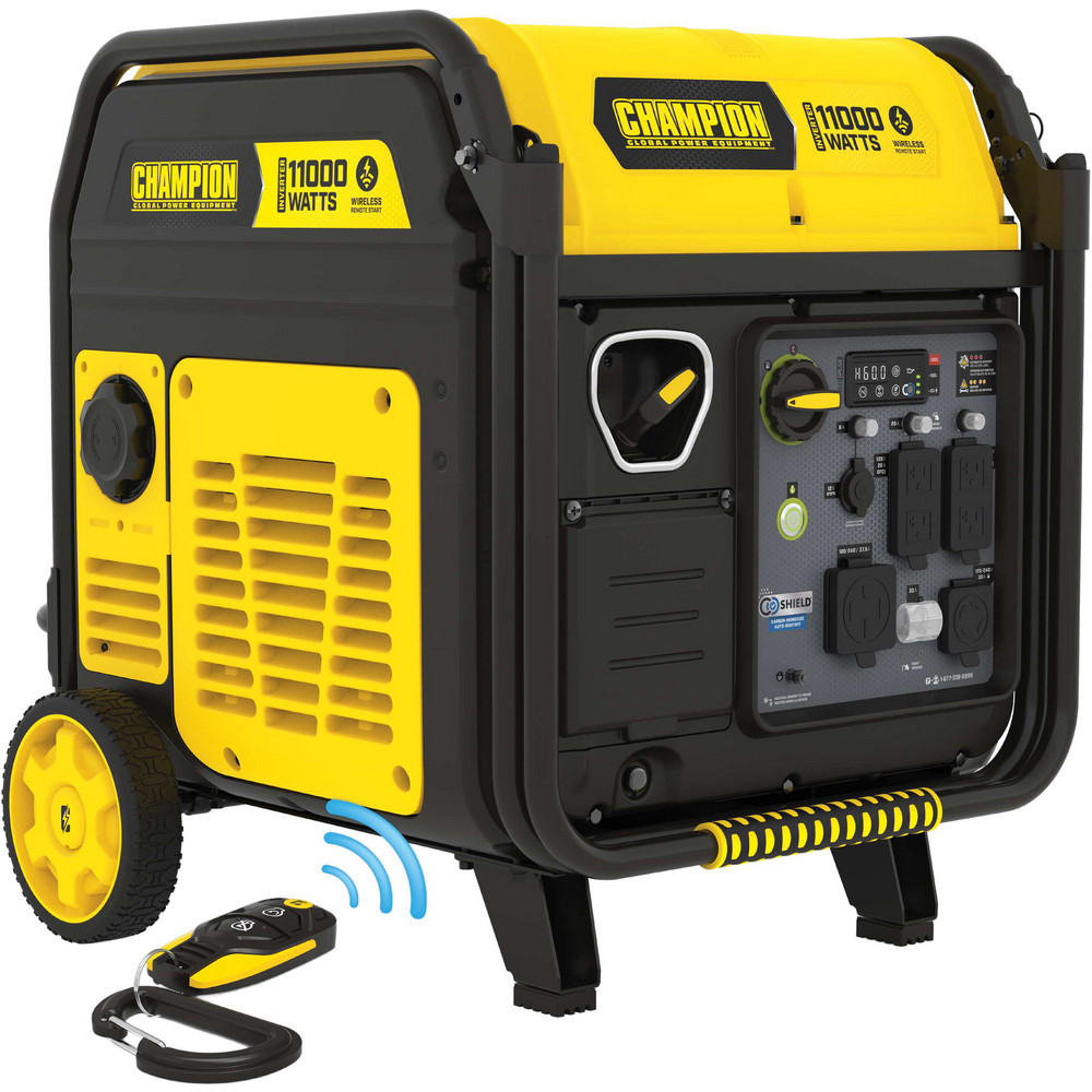 Portable Power Generators: Fuel Type: Gasoline; Starting Method: Electric, Recoil, Remote; Running Watts: 9; Wattage (kW): 11