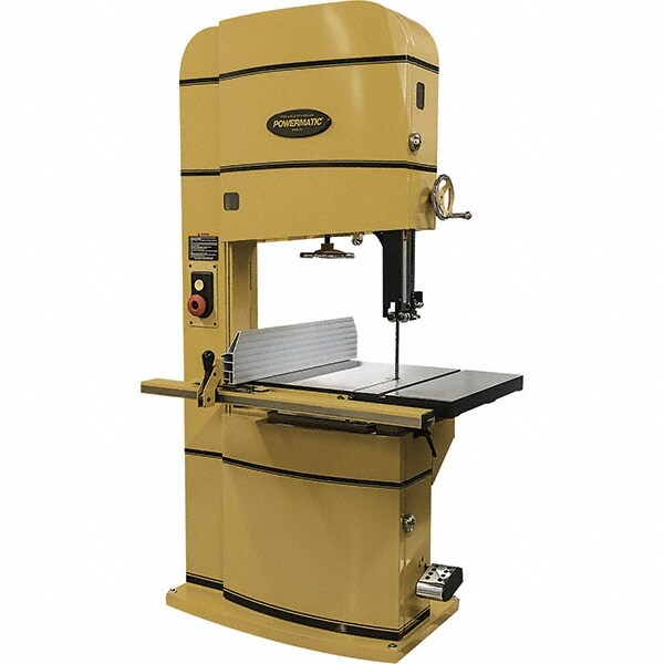 Vertical Bandsaw: Step Pulley Drive, 24" Throat Capacity, 15" Height Capacity