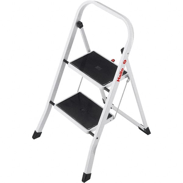 Hailo 9204015095 2-Step Ladder: Steel, EN14183 