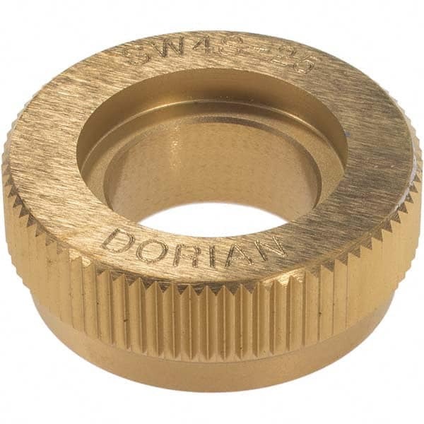 Dorian Tool 73310128034 Beveled Face Knurl Wheel: 1" Dia, 90 ° Tooth Angle, 25 TPI, Straight, High Speed Steel 