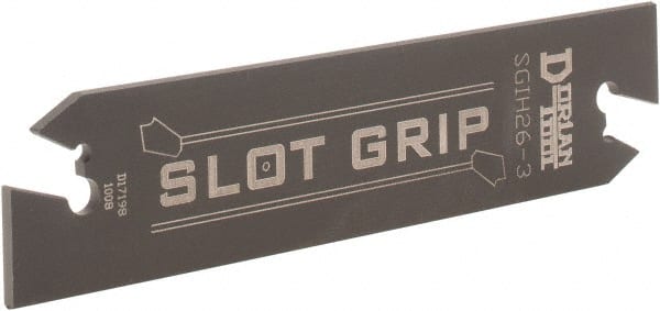 1/8 Thick 5-57/64 Length 1-1/4 Height N/R/L -4 Inserts Dorian Tool SGIH Slot Grip Positive Stop Cut-Off Blade for SGT 