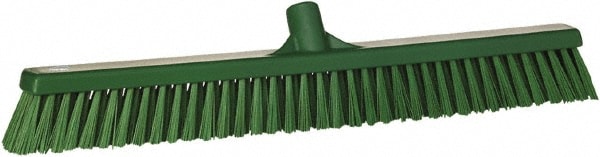 Vikan 31942 Push Broom: 24" Wide, Polyester Bristle 