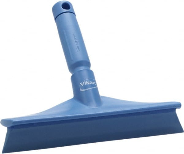 Squeegee: 9.84" Blade Width, Rubber Blade, Threaded Handle Connection