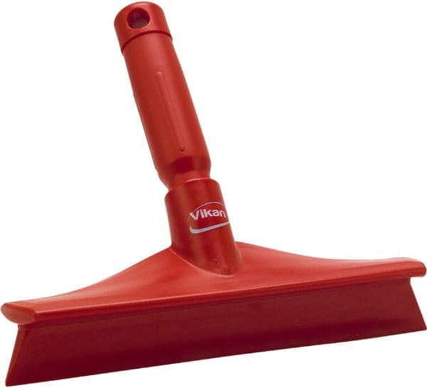 Squeegee: 9.84" Blade Width, Rubber Blade, Threaded Handle Connection