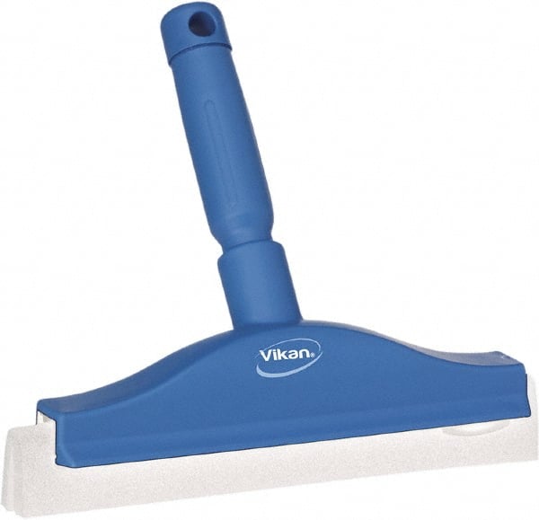 Squeegee: 10" Blade Width, Foam Rubber Blade, Threaded Handle Connection