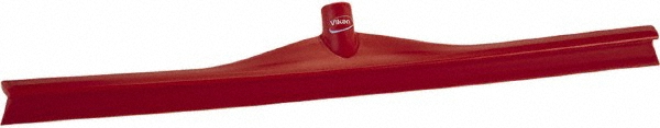 Ultra Hygiene Squeegee, 27.6", Red - Rubber Blade, Red, Plastic Holder