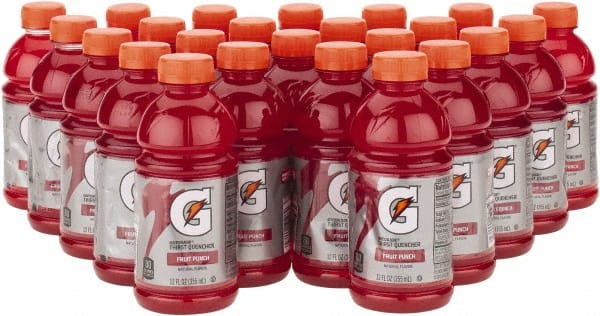 Activity Drink: 12 oz, Bottle, Fruit Punch, Ready-to-Drink: Yields 12 oz