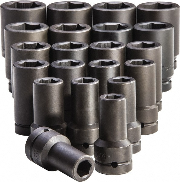 PROTO J76121 Deep Impact Socket Set: 21 Pc Image