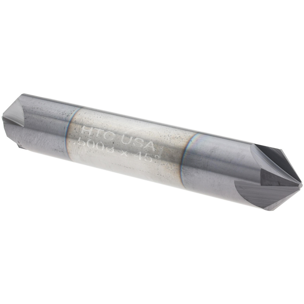 Harvey Tool Chamfer Mill 1/2" Dia, 1/2" Shank Dia, 90 & 90 deg, 4