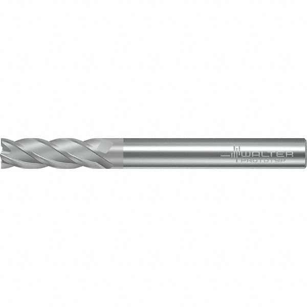 Walter-Prototyp 6519024 Square End Mill: 1/4" Dia, 4 Flutes, 3/4" LOC, Solid Carbide, 38 ° Helix Image