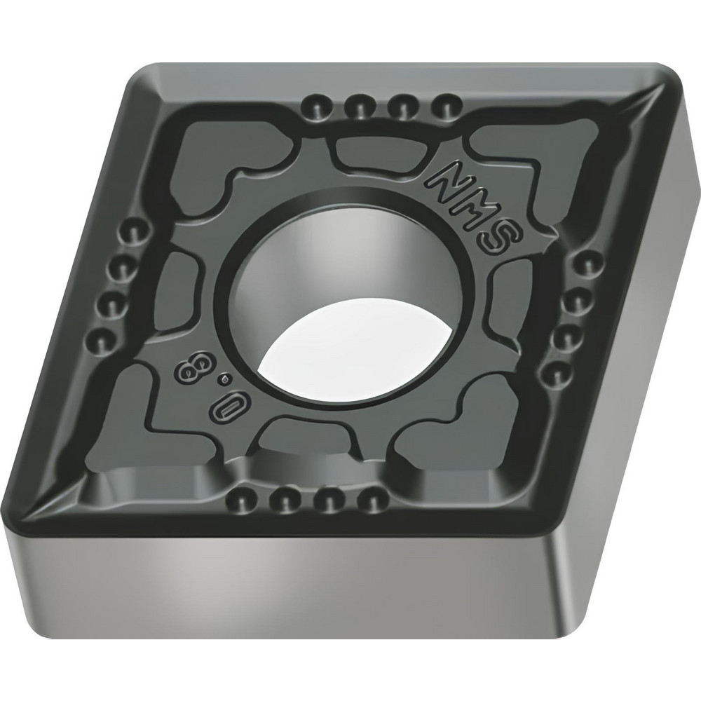 Turning Insert: CNMG120408-NMS WSM10S, Carbide - TiAlN, Al2O3 & Al Finish, Neutral, 12.90 mm Long, 12.70 mm Inscribed Circle, 0.80 mm Corner Radius, 80.00 deg C - Diamond (Rhombic) 80-Deg, Series CNMG-NMS