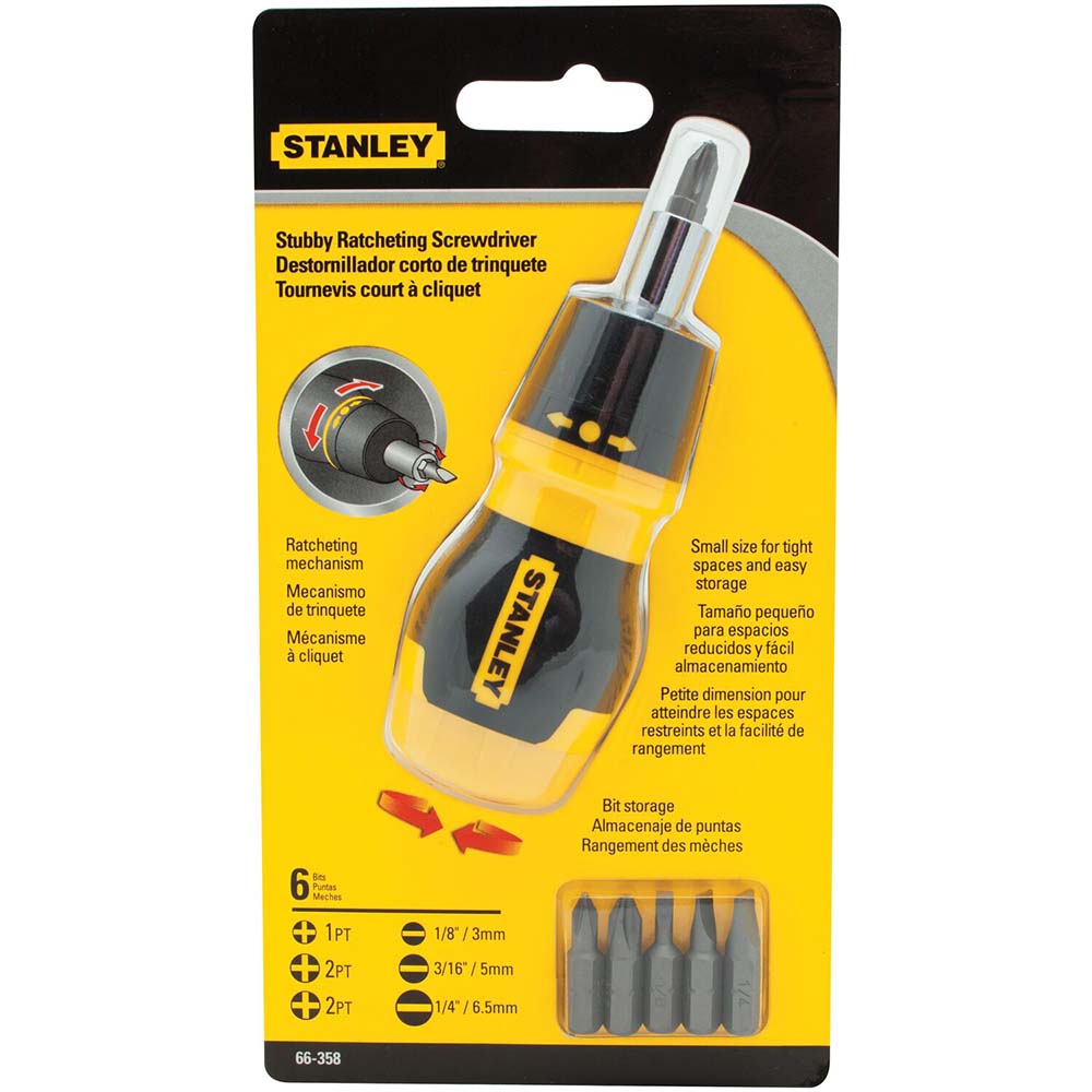 Stanley Stanley Stubby MultiBit Screwdriver MSC Direct