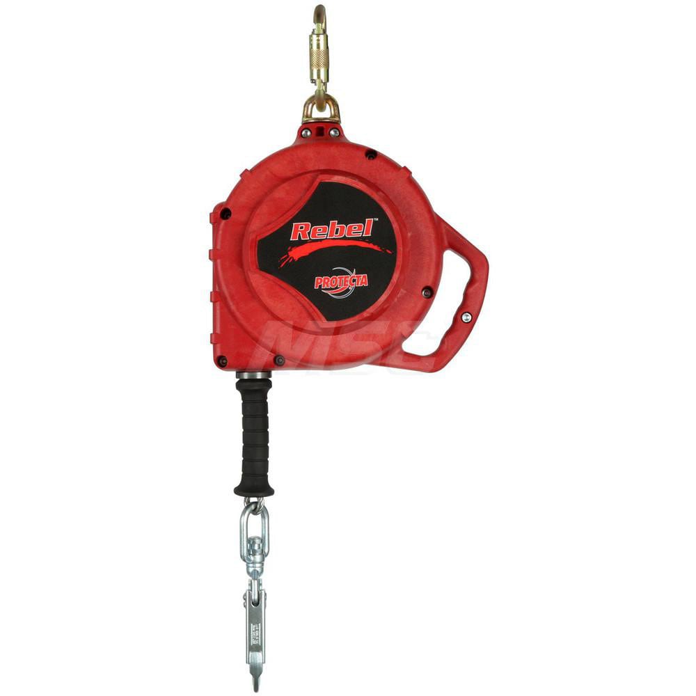 Self-Retracting Lifeline: 420 lb Capacity, Self-Locking Carabiner