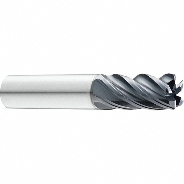 SGS 37170 Square End Mill: 7/16 Dia, 7/8 LOC, 7/16 Shank Dia, 2-3/4 OAL, 5 Flutes, Solid Carbide Image