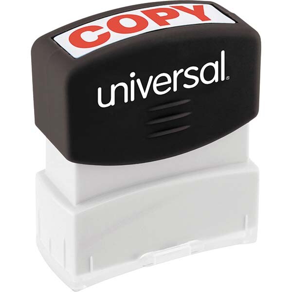 Pre-inked Stock Stamps; Type: Message ; Message: COPY ; Color: Red ; Length (Inch): 1.2 ; Width (Inch): 2.3