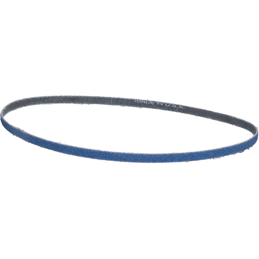Abrasive Belt:  1/4" Wide, 24" OAL, 40 Grit, Zirconia Alumina