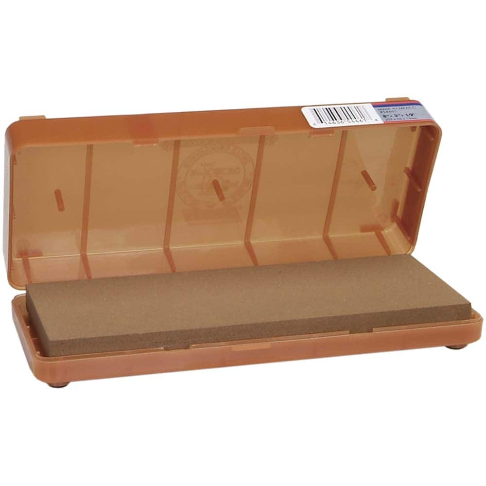 Norton 61463654461 Sharpening Stone: 1/2 Thick, Rectangle, Aluminum Oxide 