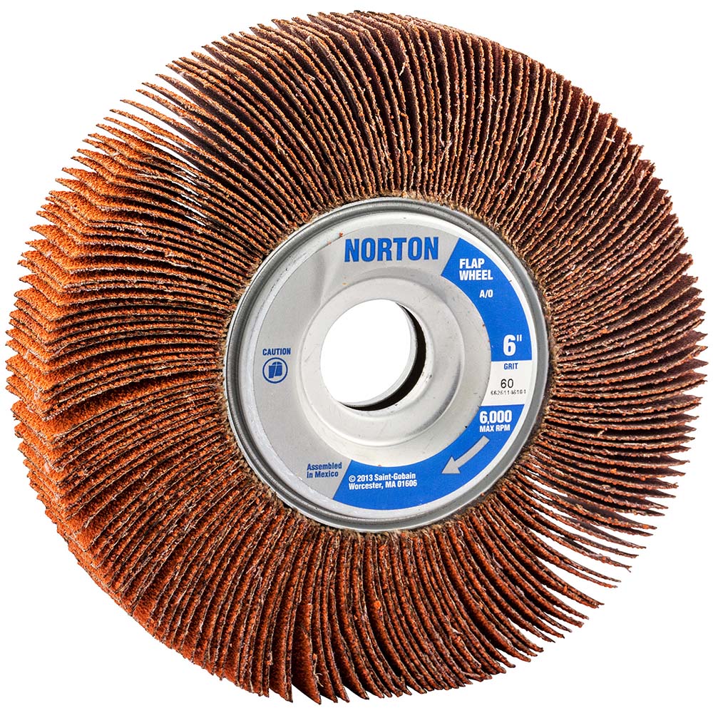Norton 6 x 1" 60 Grit Ceramic Unmounted Flap Wheel MSC Direct