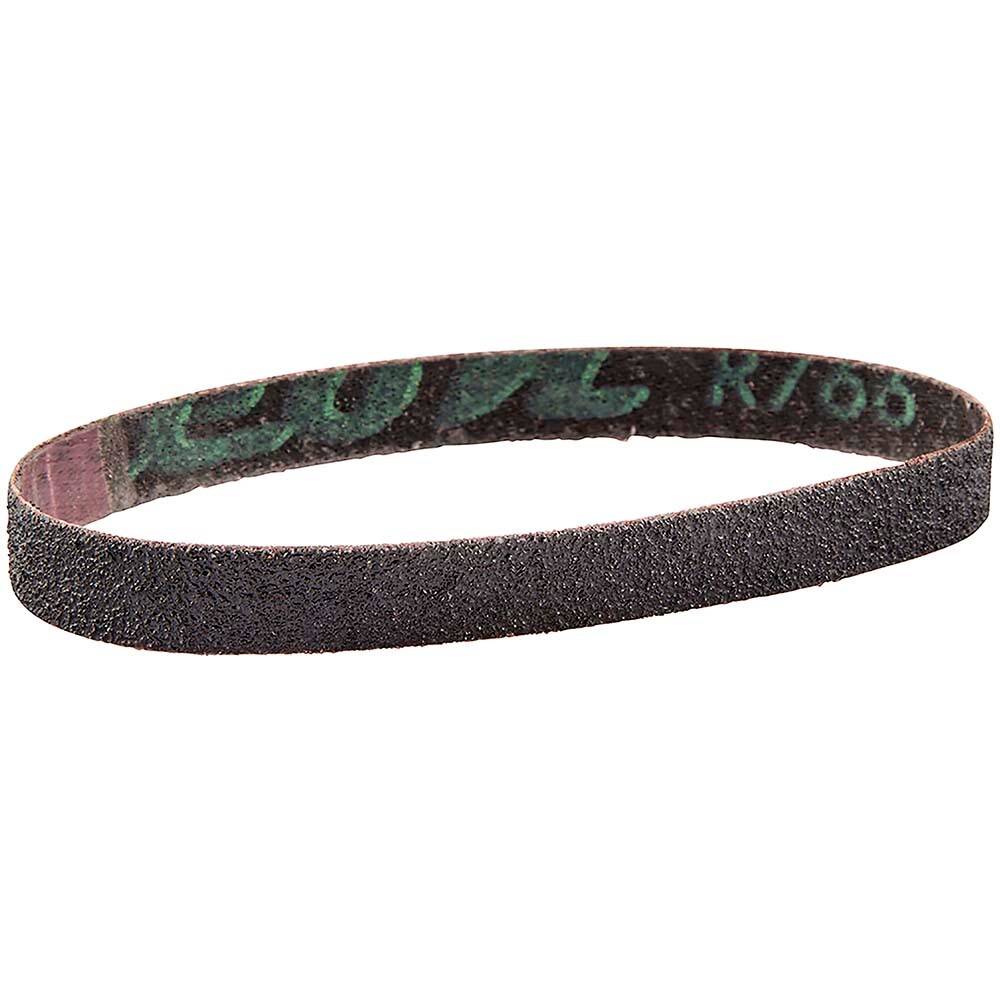 Abrasive Belt: 1/2" Wide, 12" Long, 80 Grit, Aluminum Oxide