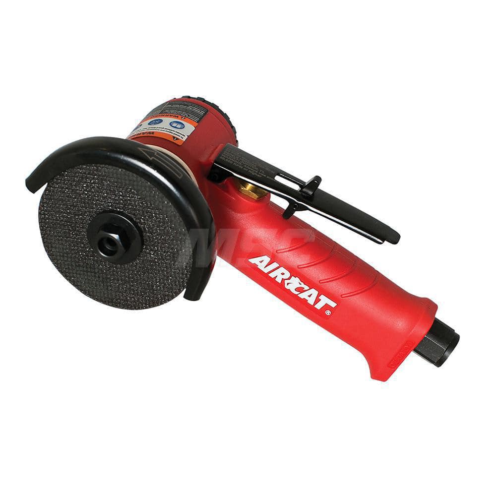 AIRCAT 6525-A Cut-Off Tools & Cut-Off-Grinder Tools; Type of Power: Pneumatic; Wheel Diameter: 3 in; Handle Type: Inline; Air Consumption: 7.95 SCFM; Speed (RPM): 18000; Air Inlet Size: 1/4 NPT in; Wheel Diameter (Inch): 3; Air Pressure: 90.0 psi; Exhaust Location: Rea 