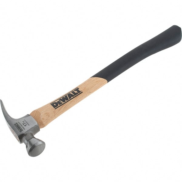 1 -DeWalt 17 Oz Smooth-Face Framing Hammer With Hickory Axe Handle DWHT51411L 
