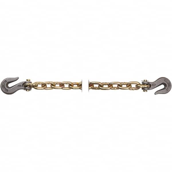 Peerless Chain 5262360 Welded Chain; Load Capacity (Lb. - 3 Decimals): 6600; Product Service Code: 4010; Material Grade: 70; Link Type: Transport Chain Assembly w/Clevis Hooks; Material: Steel; Chain Grade: 70; Overall Length: 20 in; 20 mm; 20 ft; 20 cm; 20 yd; 20 m; Type: Tran 